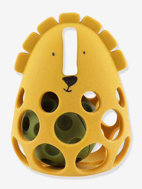 Hochet sensoriel en silicone jaune+rose 2 - vertbaudet enfant 