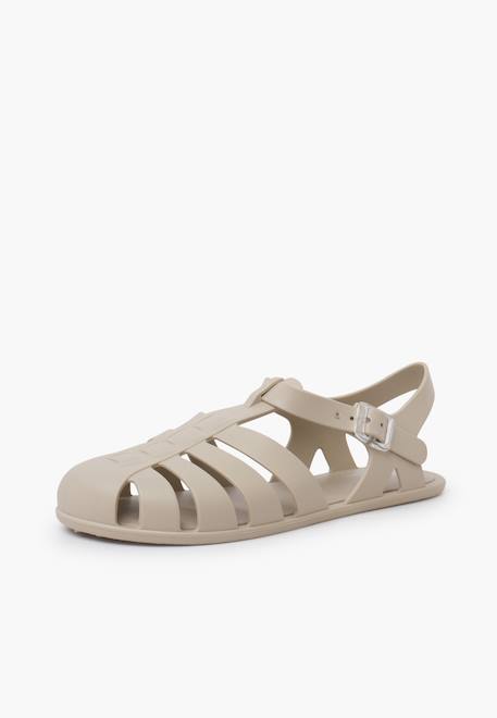 Sandales plastique barefoot enfants Rose+Sable+Vert 8 - vertbaudet enfant 