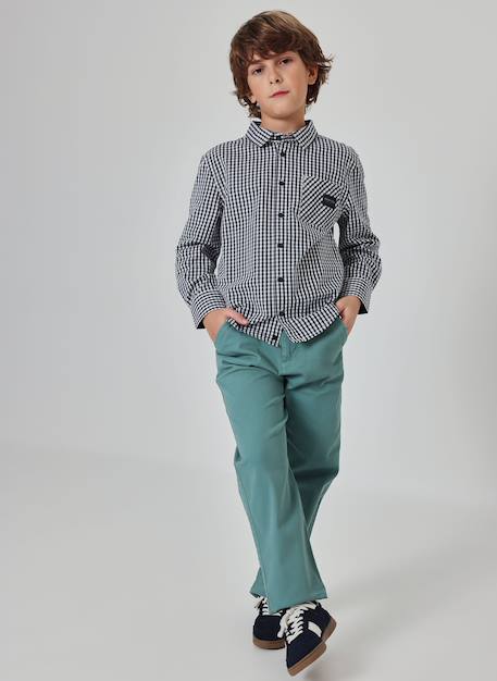 Pantalon garçon élastique Noir 1 - vertbaudet enfant 