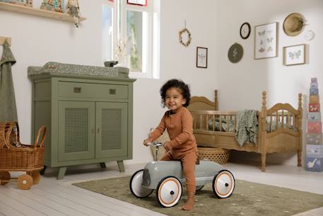 Porteur voiture rétro olive Vert 5 - vertbaudet enfant 
