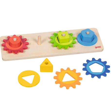 Jeu de tri des formes avec engrenages Multi-coloured 2 - vertbaudet enfant 