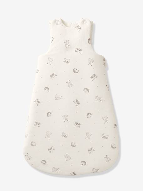 Gigoteuse en coton bio* MINI COMPAGNIE personnalisable écru / gris 3 - vertbaudet enfant 