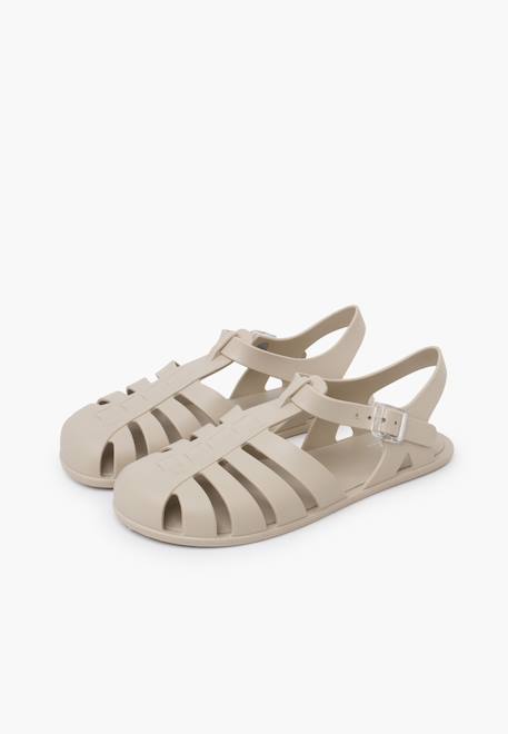 Sandales plastique barefoot enfants Rose+Sable+Vert 10 - vertbaudet enfant 