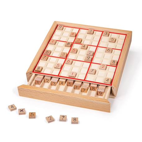 Sudoku en bois Beige 1 - vertbaudet enfant 