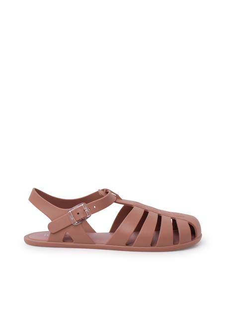 Sandales plastique barefoot enfants Rose+Sable+Vert 1 - vertbaudet enfant 