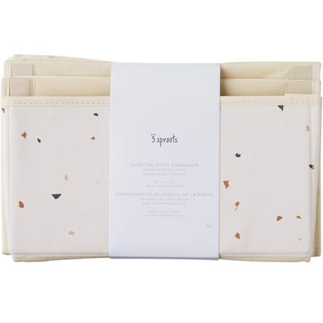 Rangement mural en tissu recyclé Beige+Blanc 10 - vertbaudet enfant 
