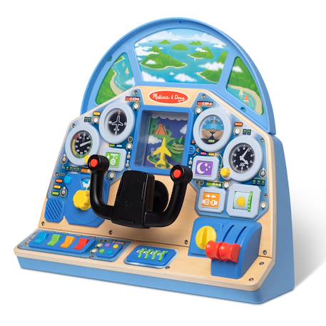 Tableau de bord interactif pilote d'avion Bleu 1 - vertbaudet enfant 