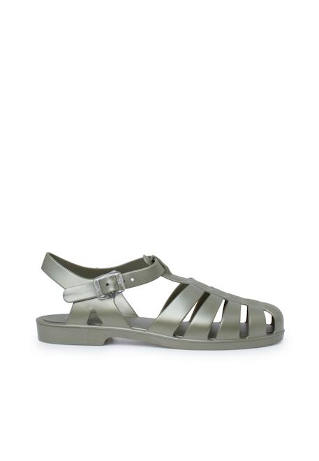 Sandales plastique classiques biarritz métallisées Bronze+Vert 7 - vertbaudet enfant 