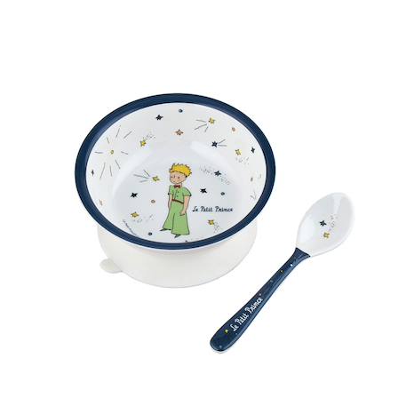 Bol ventouse avec cuillère le petit prince Bleu 1 - vertbaudet enfant 