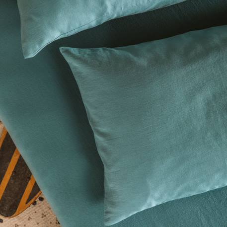 Drap housse 1 personne pur coton bio Blanc+Bleu nuit+Ecru+Eucalyptus+Gris tourterelle+Rose nude+Terracotta 23 - vertbaudet enfant 
