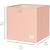 Cube de rangement en tissu recyclé Gris+Rose 6 - vertbaudet enfant 