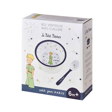Bol ventouse avec cuillère le petit prince Bleu 2 - vertbaudet enfant 
