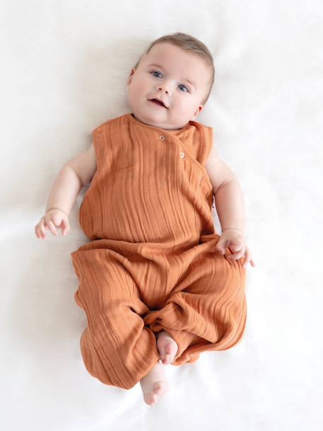 Gigoteuse jambes séparables été  - tog 0.5 gaze douce d'été Ficelle+Glacier+Moka+Pumpkin+Rosa 19 - vertbaudet enfant 