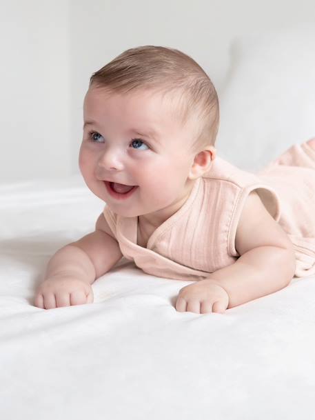 Gigoteuse jambes séparables été  - tog 0.5 gaze douce d'été Ficelle+Glacier+Moka+Pumpkin+Rosa 25 - vertbaudet enfant 