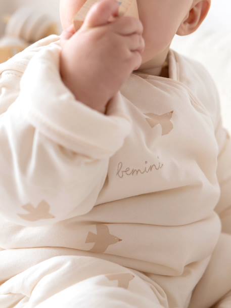 Gigoteuse jambes séparables hiver - tog 2.5 cocon moelleux Glacier+Muffin+Piuma ecru+Piuma moka 15 - vertbaudet enfant 