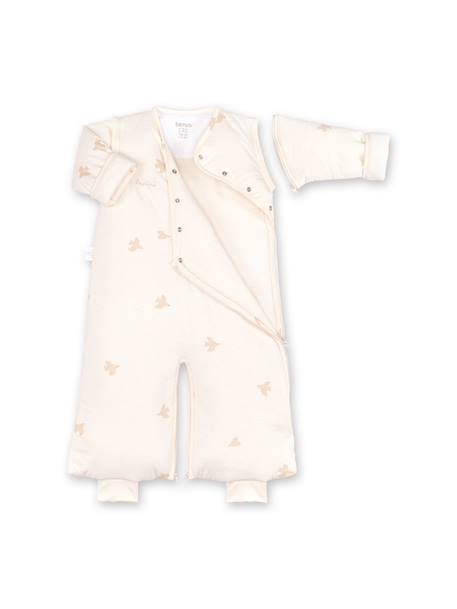 Gigoteuse jambes séparables hiver - tog 2.5 cocon moelleux Glacier+Muffin+Piuma ecru+Piuma moka 16 - vertbaudet enfant 