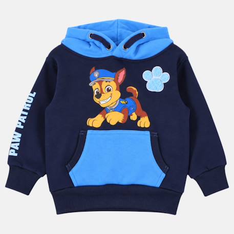 Sweat à capuche garçon pat patrouille Bleu marine+Bleu roi 4 - vertbaudet enfant 