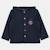 Veste à capuche boutonnée, poche poitrine Bleu marine+Ecru+Vert kaki 3 - vertbaudet enfant 