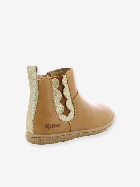 Boots fille Vetudi KICKERS® camel or+gris argent+marine métallisé+marron bronze 4 - vertbaudet enfant 