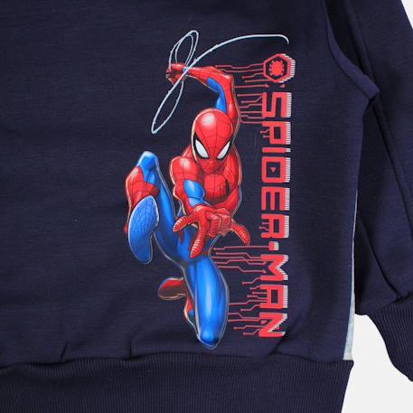 Sweat à capuche garçon spiderman Bleu marine 6 - vertbaudet enfant 