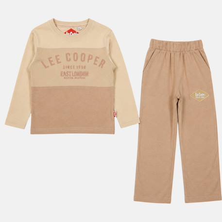 Pyjama manches longues imprimé garçon Bleu marine+Noir+Sable+Vert kaki 13 - vertbaudet enfant 