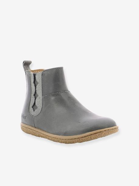 Boots fille Vetudi KICKERS® camel or+gris argent+marine métallisé+marron bronze 7 - vertbaudet enfant 