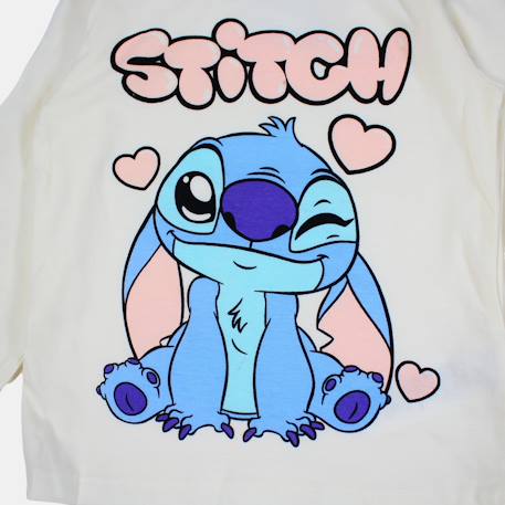 Pyjama fille lilo & stitch Écru+Violet clair 6 - vertbaudet enfant 