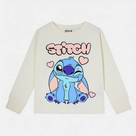 Pyjama fille lilo & stitch Écru+Violet clair 4 - vertbaudet enfant 