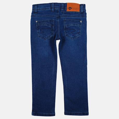 Jean slim 5 poches, coupe droite Bleu stone+Gris délavé 4 - vertbaudet enfant 
