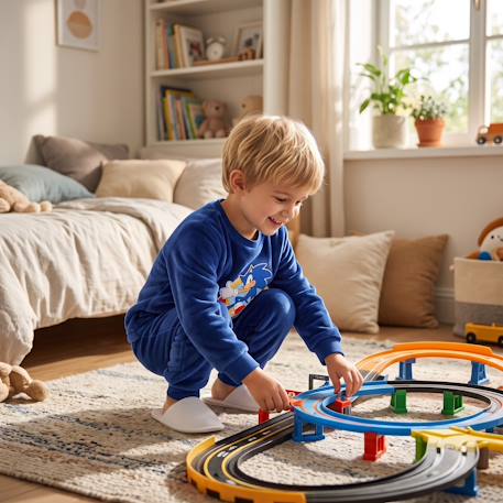 Pyjama garçon sonic Bleu marine 2 - vertbaudet enfant 
