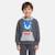 Sweat à capuche garçon sonic Gris anthracite 1 - vertbaudet enfant 