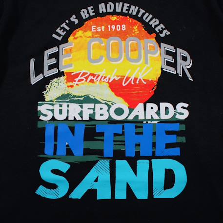 T-shirt manches courtes imprimé, col rond Bleu ciel+Gris clair+Jaune pâle+Marine 4 - vertbaudet enfant 