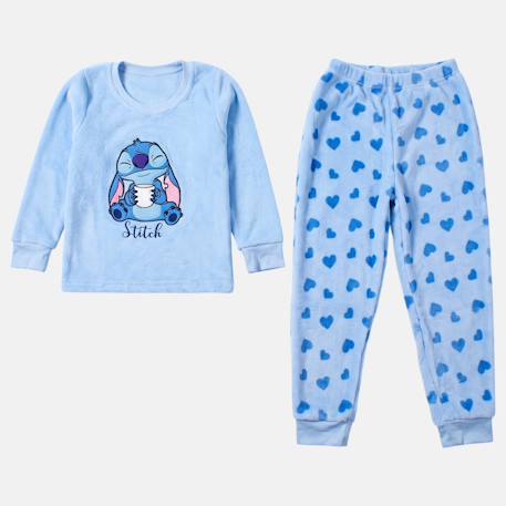 Pyjama polaire fille lilo & stitch Bleu ciel 4 - vertbaudet enfant 