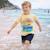 T-shirt manches courtes imprimé, col rond Bleu ciel+Gris clair+Jaune pâle+Marine 12 - vertbaudet enfant 