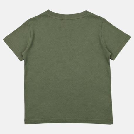T-shirt manches courtes imprimé, col rond Beige+Bleu marine+Gris clair+Vert kaki 17 - vertbaudet enfant 