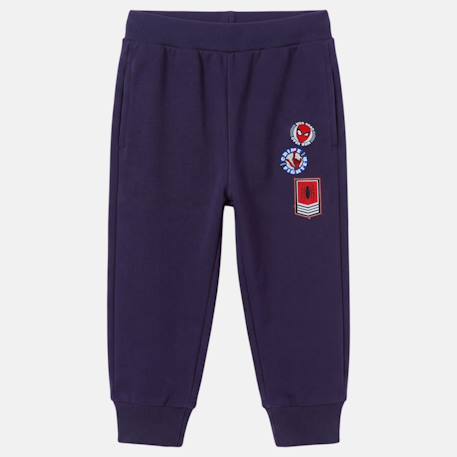Pantalon de jogging garçon spiderman Bleu marine+Gris clair 4 - vertbaudet enfant 