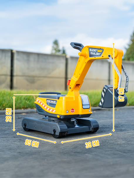 Pelleteuse super builder entièrement articulée avec assise ouvrante Jaune Bleu+Jaune Rouge 11 - vertbaudet enfant 