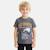 T-shirt manches courtes garçon avec imprimé Bleu ciel+Bleu marine+Écru+Gris anthracite 16 - vertbaudet enfant 