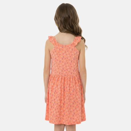 Robe sans manches imprimée, col rond Corail+Rose fuchsia+Rose pâle 2 - vertbaudet enfant 