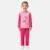 Pyjama manches longues imprimé fleurs fille Bleu marine+Fushia+Rosatre+Rose fuchsia 5 - vertbaudet enfant 