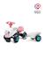 Porteur tracteur avec remorque Blanc et rose+Jaune jcb+Rouge et bleu+Vert claas 4 - vertbaudet enfant 