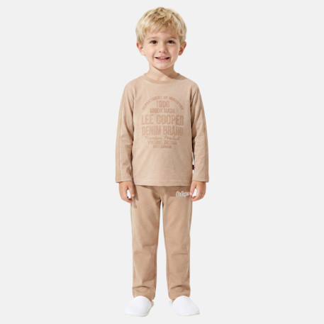 Pyjama imprimé garçon Bleu marine+Gris clair+Sable+Vert kaki 10 - vertbaudet enfant 
