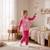 Pyjama manches longues imprimé fleurs fille Bleu marine+Fushia+Rosatre+Rose fuchsia 6 - vertbaudet enfant 