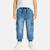 Jean cargo coupe ample, taille à cordon Bleu délavé+Noir délavé 1 - vertbaudet enfant 
