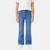 Jean coupe large, taille haute boutonnée Bleu délavé+Bleu denim 1 - vertbaudet enfant 