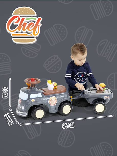 Porteur food truck avec remorque et accessoires Gris anthracite 5 - vertbaudet enfant 