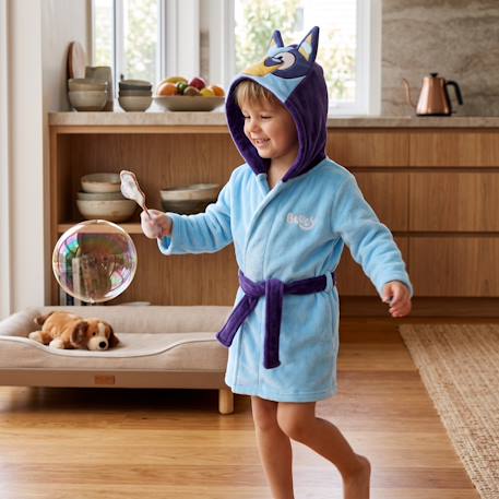 Peignoir avec capuche garçon bluey Bleu ciel 2 - vertbaudet enfant 