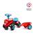Porteur tracteur avec remorque Blanc et rose+Jaune jcb+Rouge et bleu+Vert claas 16 - vertbaudet enfant 