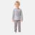 Pyjama imprimé garçon Bleu marine+Gris clair+Sable+Vert kaki 6 - vertbaudet enfant 