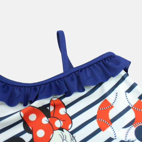 Maillot de bain une pièce fille imprimé minnie Bleu marine+Corail 5 - vertbaudet enfant 